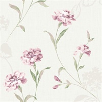 Caserta Pink Floral Wallpaper