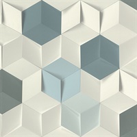 Catteau Multicolor Cube Wallpaper