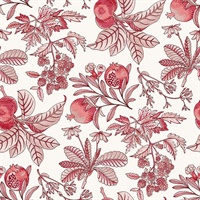 Cecilia Red Fruit Wallpaper