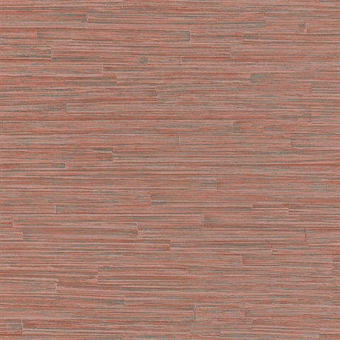 Cerise Red Ribbed Texture Wallpaper