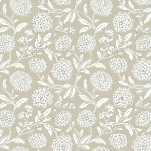 Chatsworth Garden Sky Blue Wallpaper