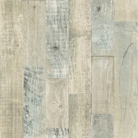 Chebacco Beige Wooden Planks Wallpaper