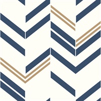 Chevron Stripe P & S Wallpaper