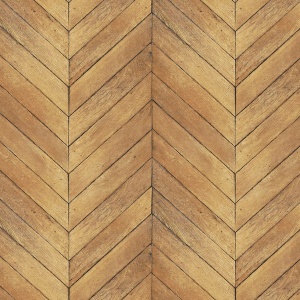 Chevron Wood-like Wallpaper in Black