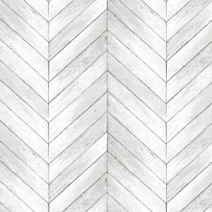 Chevron Wood-like Wallpaper in Black