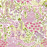 Chilton Pink Wildflowers Wallpaper