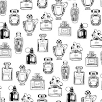 Chita White Perfume Bottles Wallpaper