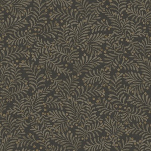 Chrysantha Black Berry Branches Wallpaper