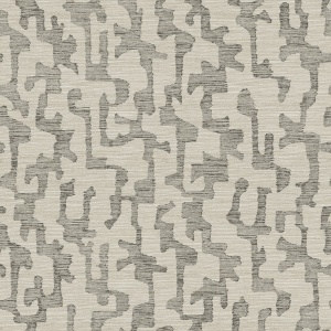 Cipher Chestnut Geometric Faux Grasscloth Wallpaper