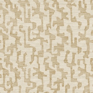 Cipher Chestnut Geometric Faux Grasscloth Wallpaper