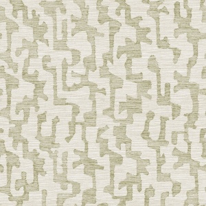 Cipher Chestnut Geometric Faux Grasscloth Wallpaper