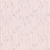 Clarice Pink Distressed Faux Linen Wallpaper