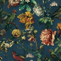 Claude Navy Floral Wallpaper