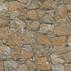 Claystone Cottage Motif Wallpaper