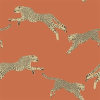 Clementine Leaping Cheetah Peel & Stick Wallpaper
