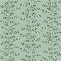 Climbing Vine Soft Teal Wallpaper