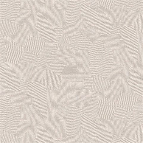 Clio Taupe Lined Geometric Wallpaper
