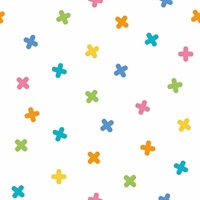 Colorful X Marks The Spot P & S Wallpaper