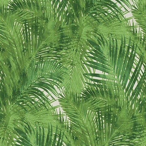 Cora Green Palms Wallpaper