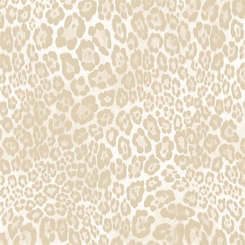 Cream Leopard Skin Wallpaper