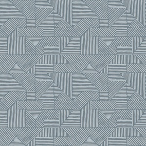 Crescendo Silver Block Geometric Wallpaper