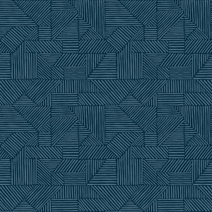 Crescendo Silver Block Geometric Wallpaper