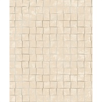 Cubist Taupe Geometric Wallpaper