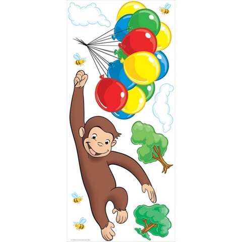 Curious George Peel & Stick Giant Wall Decal