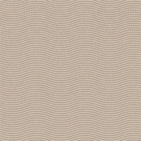 Curves Bronze Glittering Waves Wallpaper