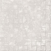 Dagmar Light Grey Medium Squares Wallpaper