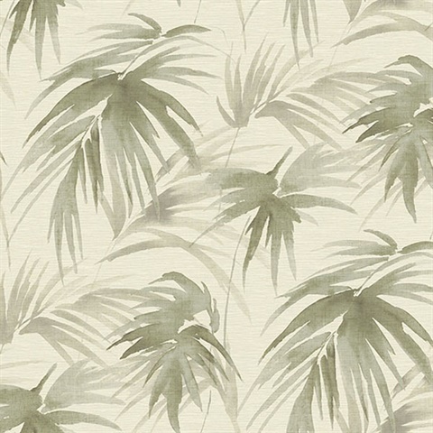 Darlana Sage Grasscloth Wallpaper