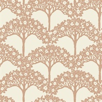 Dawson Rust Magnolia Tree Wallpaper