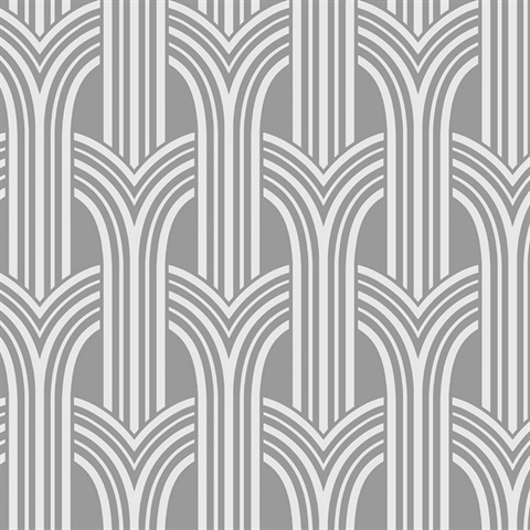 Deco Arches Geometric Wallpaper