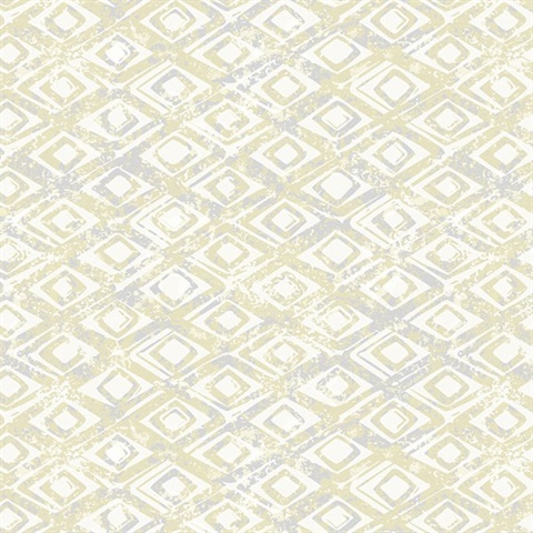 Delilah Light Yellow Diamond Wallpaper
