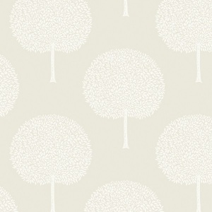 Demi Trees Alabaster & Contrast Wallpaper