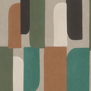Derain Blue Geometric Wallpaper