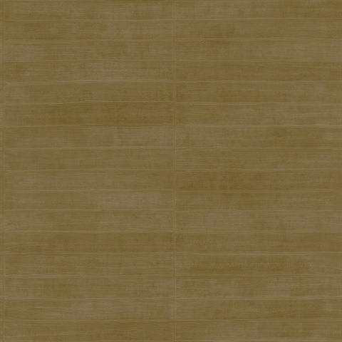 Dermot Brass Horizontal Stripe Wallpaper