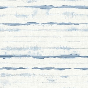 Destin Blue Stripe Wallpaper