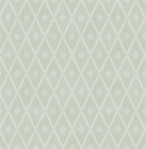 Diamond Lattica Traditional Wallpaper