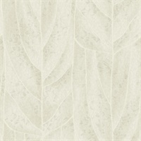 Dicot Neutral Leaf Wallpaper