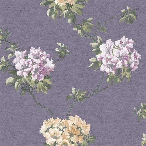 Dijon Purple Floral Wallpaper