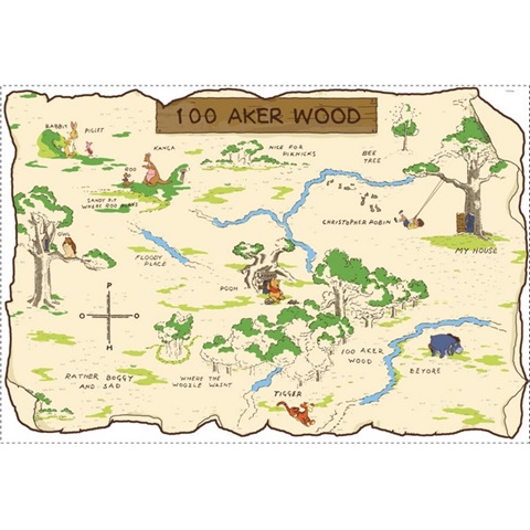 Disney 100 Aker Wood Map
