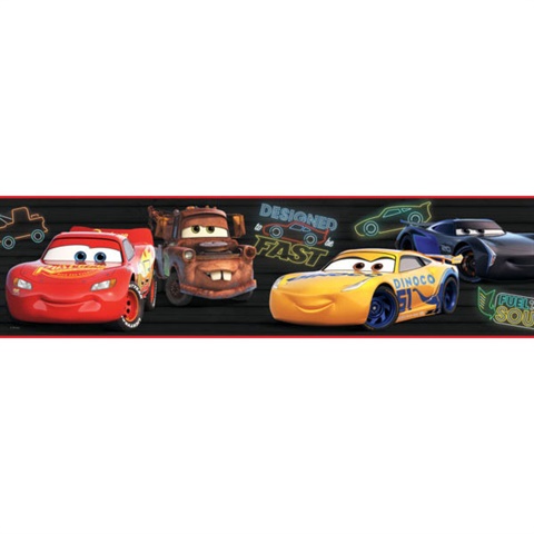 Disney And Pixar Cars Piston Cup Racing Peel & Stick Wallpaper Border