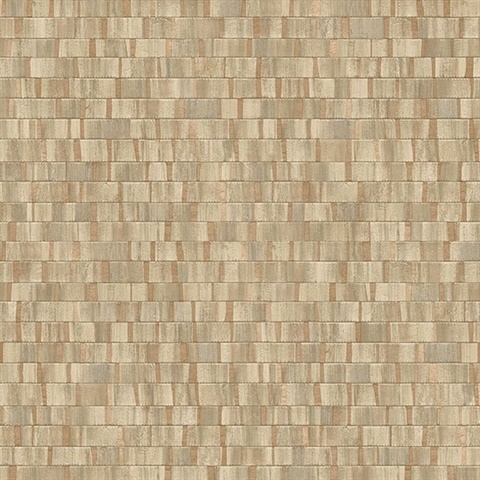 Dobby Copper Geometric Wallpaper