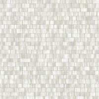Dobby Light Grey Geometric Wallpaper