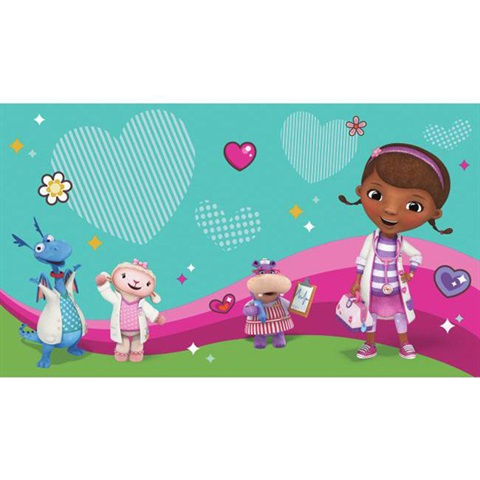 Doc McStuffins and Friends Pre-Psted Mural