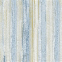 Donella Blue Stripe  Wallpaper