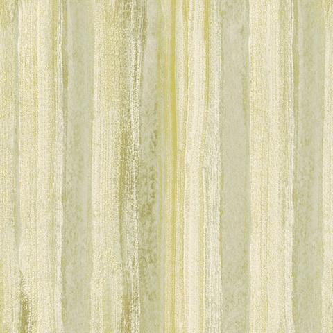 Donella Green Stripe  Wallpaper