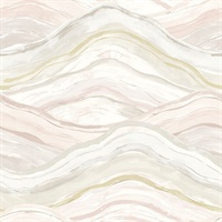 Dorea Pastel Striated Waves Wallpaper