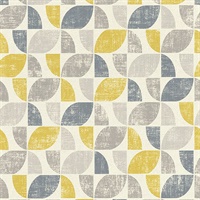 Dorwin Yellow Geometric Wallpaper
